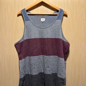 Striped Gray and Purple Tank Top